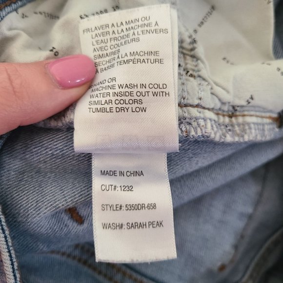 Articles of Society US Women Sz 25 Sarah Skinny Fit Light Wash Jeans Distressed - Picture 9 of 12